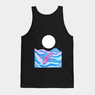 The whale and waves Tank Top